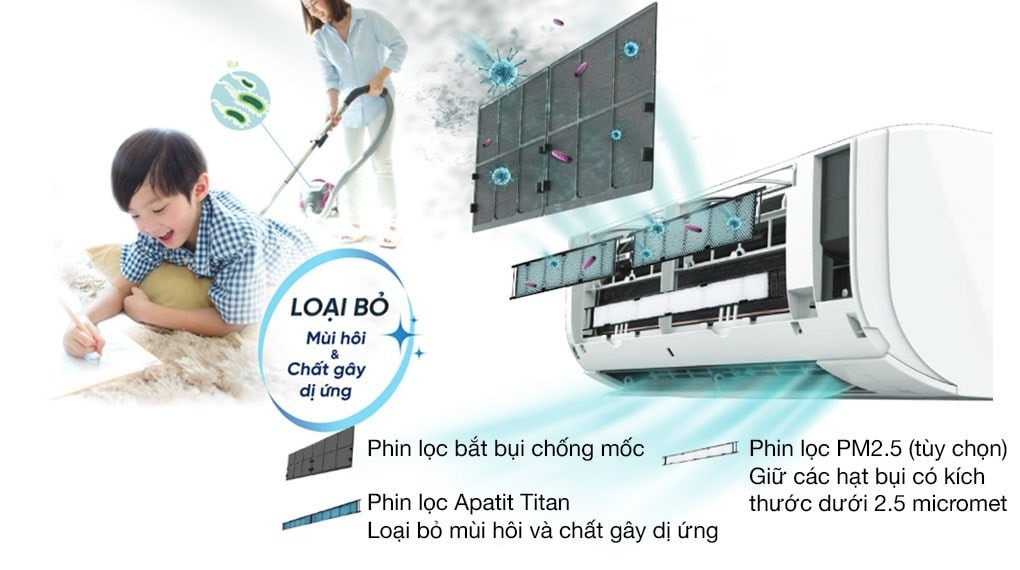Điều hòa Daikin 2 chiều Inverter 24000BTU FTHF71VVMV